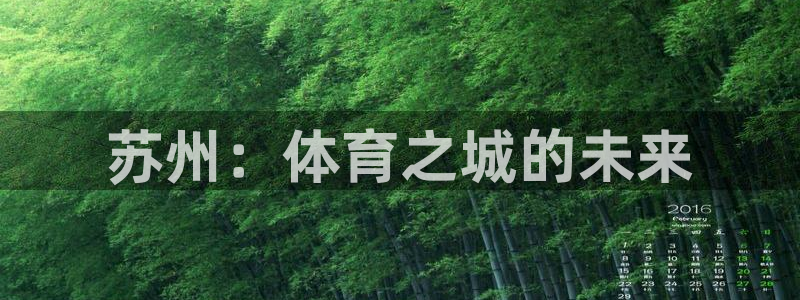 意昂4娱乐是那个系列的台子：苏州：体育之城的未来