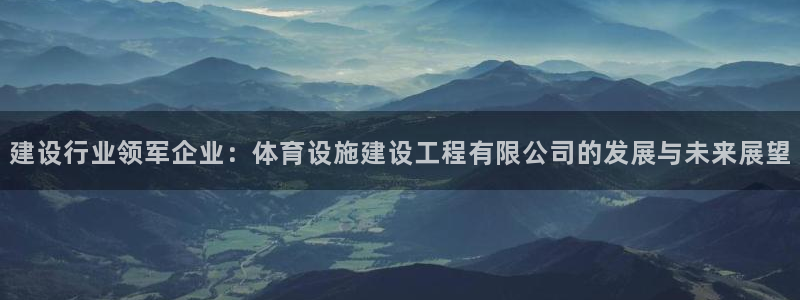 意昂体育4平台APP：建设行业领军企业：体育设施建设