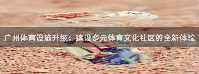 意昂4集团官网首页：广州体育设施升级：建设多元体育文