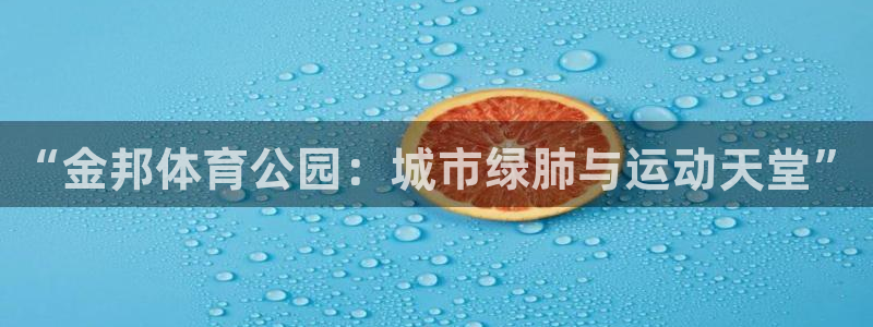 意昂体育4平台APP：“金邦体育公园：城市绿肺与运动天堂”