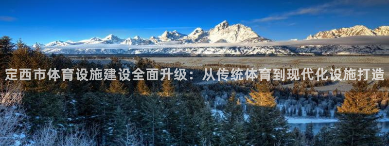 意昂体育4平台是正规平台吗知乎：定西市体育设施建设全